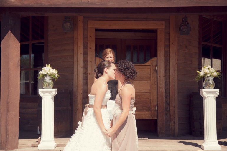Intuition photography wedding photographer ottawa same sex lesbian gay rustic wedding