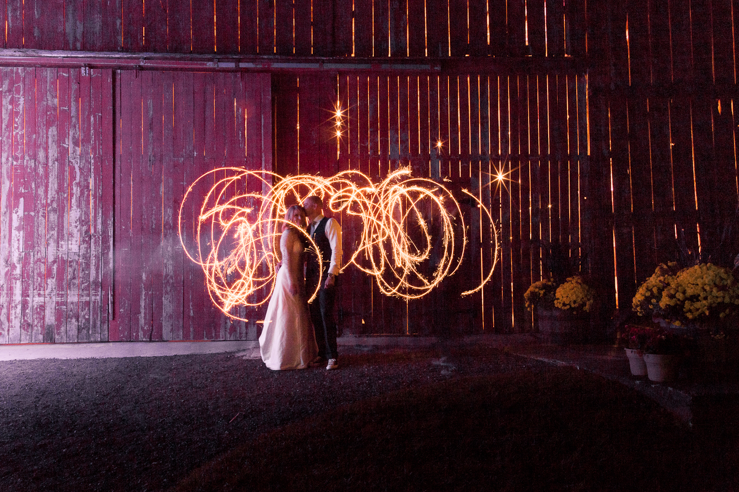 sparklers barn wedding toronto
