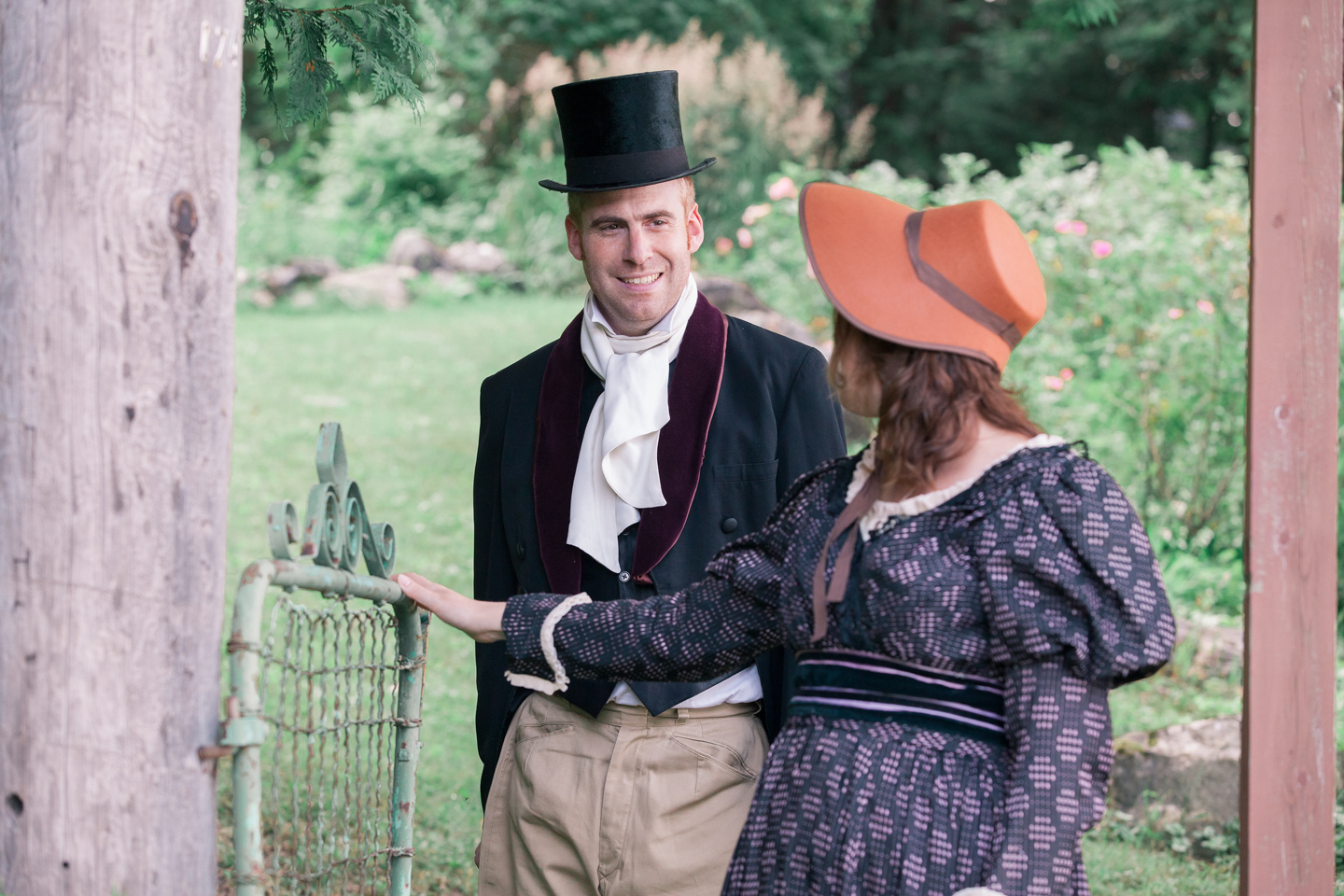 P&P pride and Prejudice themed engagement photos costumes