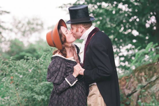 P&P pride and Prejudice themed engagement photos costumes