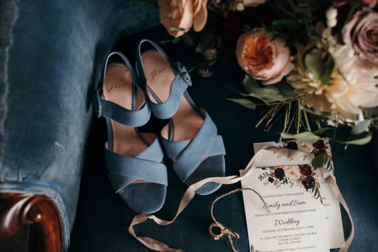 J Crew blue wedding shoes
