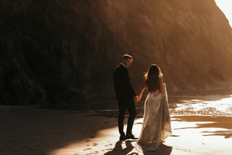 couple getting married on Canon Beach