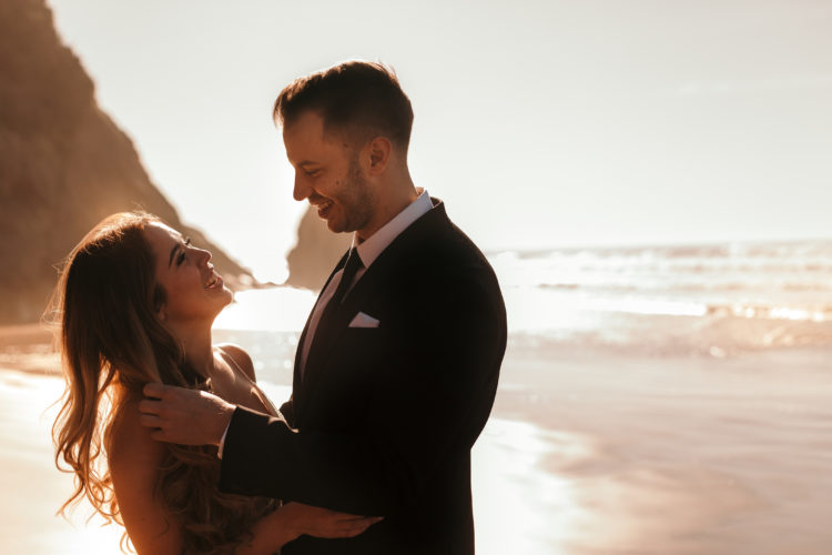 intimate wedding on a beach